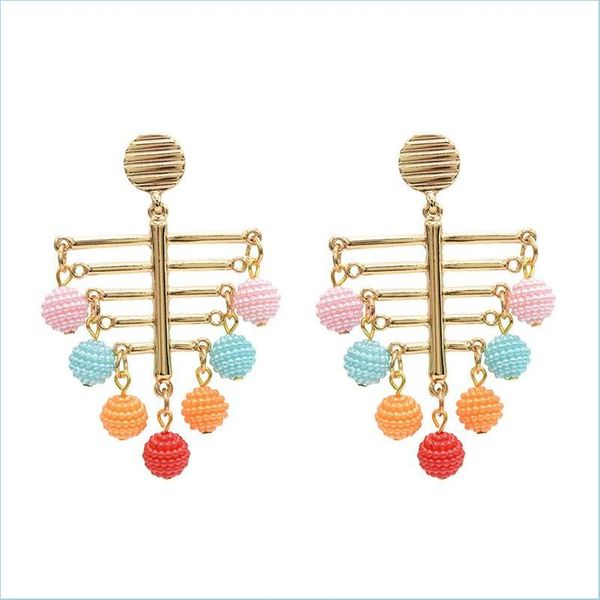 

dangle chandelier new style fashion dangle earring personality exaggeration joker trend rice ball drop earrings pendant women jewelr dhioq, Silver
