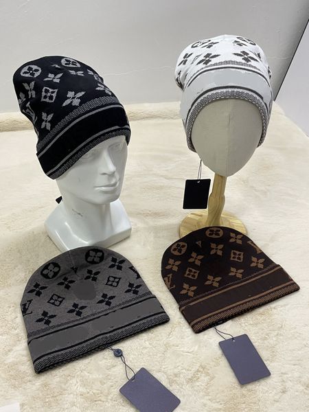 

knitted hat designer skull caps for man woman winter hats 10 color warm men beanie cap thick wool hip hop, Blue;gray