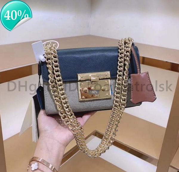 

designer evening bag new shoulder mini hand 2021 luxurys s fashion digners womens crossbody flap printed chains real leather ladi purse cros