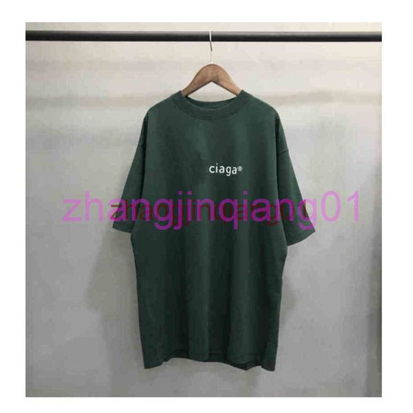 

designer balanciagas t shirt spring and summer fashion brands letter short sleeve mens and womens lovers cotton large balenciga tee, White;black