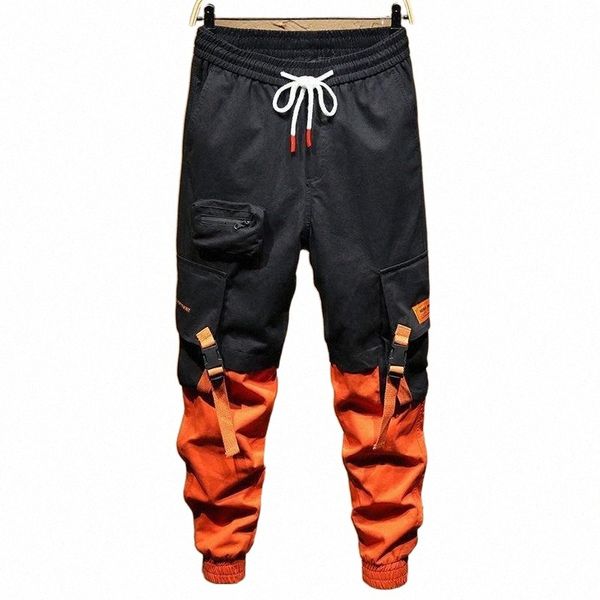 

men's pants 2021fashion slim fit men set chic jogger pant hip hop moletom masculino comfortable pleasantly cool elastic handsome ropa h, Black