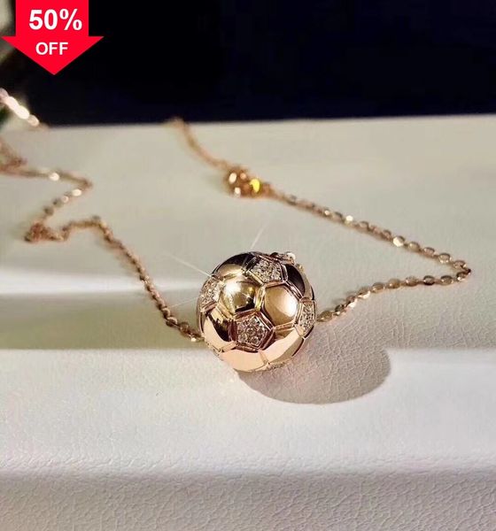 

designer style necklace birthday christmas jewelry 2018 russia world cup sier football, Silver