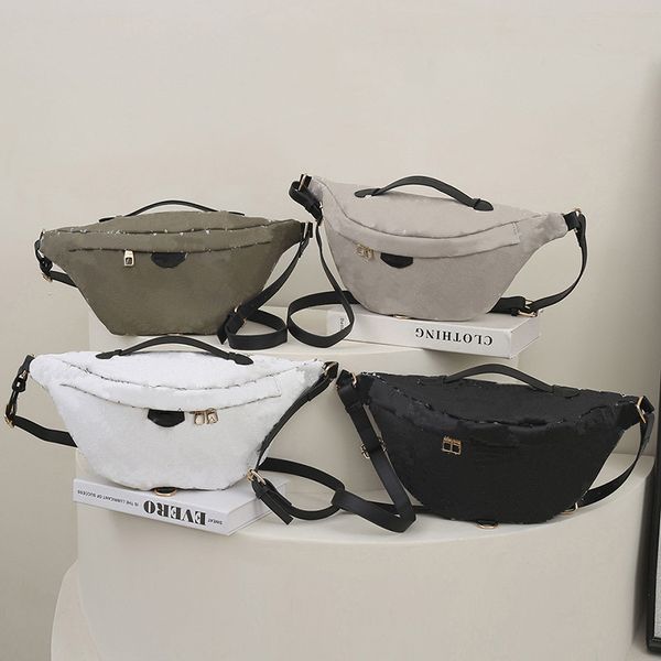 

chest bag luxury classic old flower fashion pu bag stitching wide shoulder strap shopping party wallet