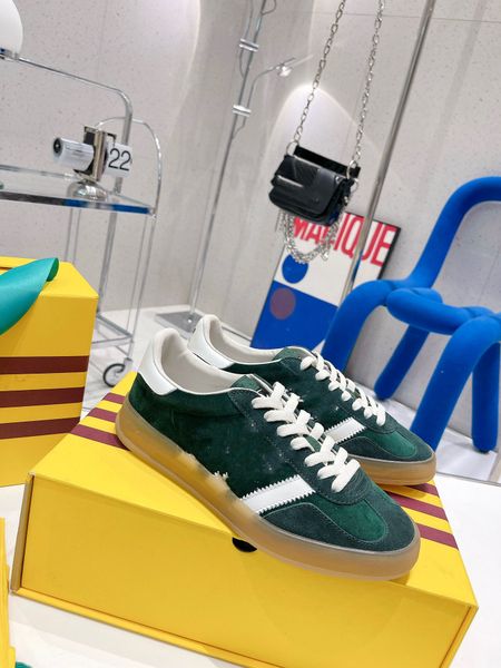 

shoes designer version pure handmade 2022ss adi gu joint green stitching couple casual sports shoes sneakers, Black