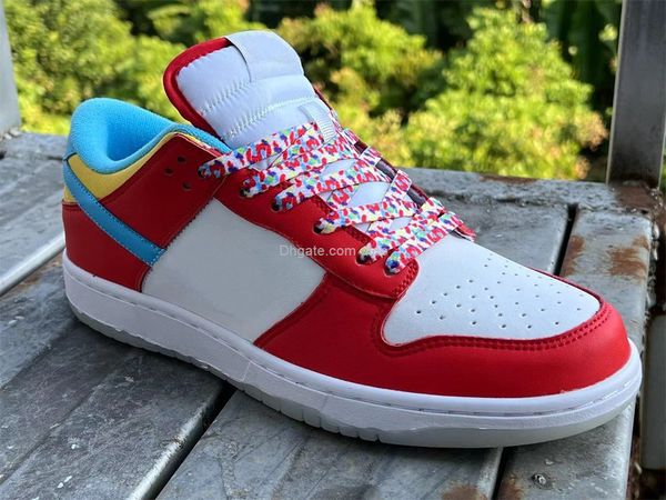 

shoes running low fruity pebbles dh8009-600 white red blue yellow black womens sneakers size us 5.5-12 eub 36-46