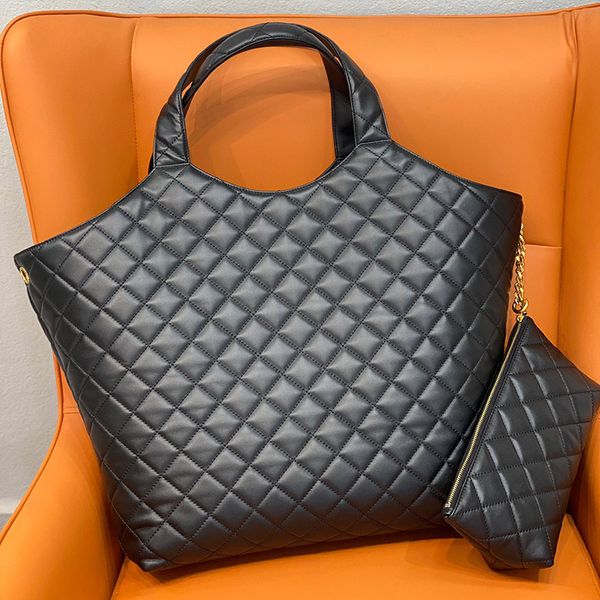 

designer bags women leather handbags quality fashion soft large tote shoulder bag lambskin icare maxi shopping bag 2022 new luxury