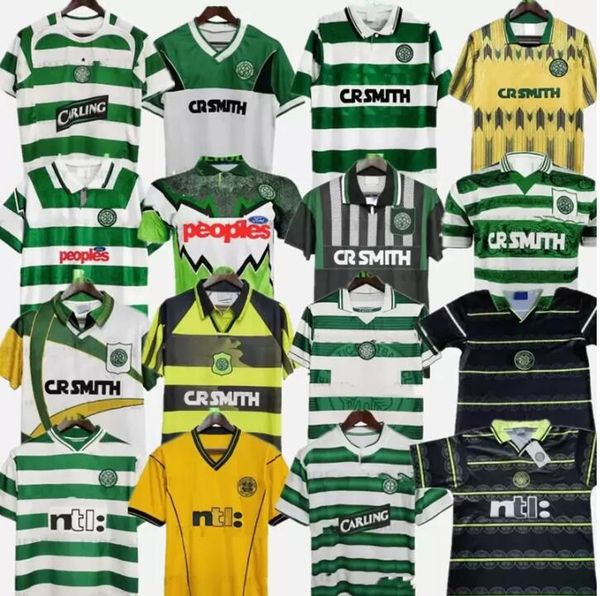 

1984 1986 celtic retro soccer jerseys 1980 1995 1997 1998 1999 football shirts larsson classic vintage sutton 2005 2006 football kits 648, Black;yellow
