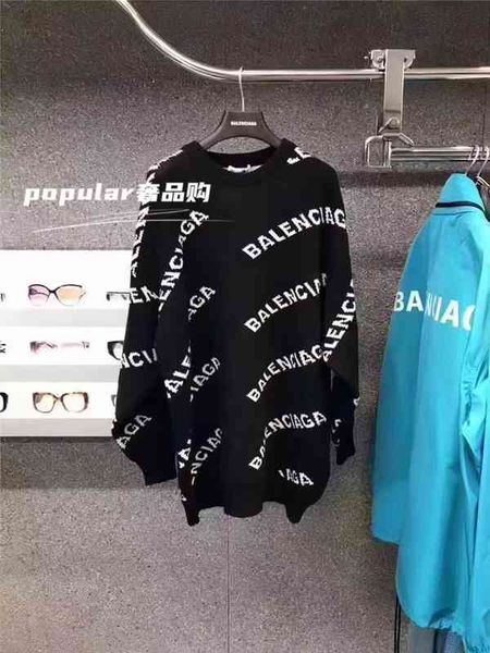 

designer sweater men women senior classic leisure new classic bullet screen all letter knitwear men's women's luxury sweater, White;black