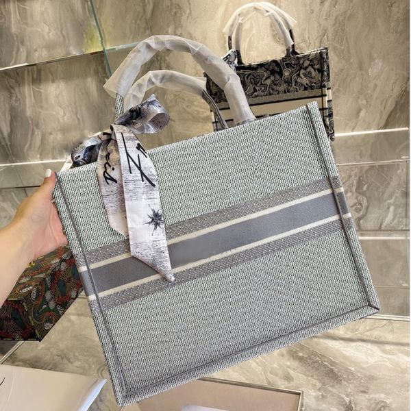 

designer bags tote bag large shopping bag fashion letter embroidery handbag women shoulderbag 36cm 41cm