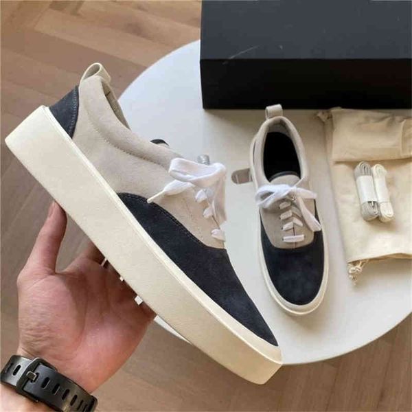 

fashionable design sandals men casual sneakers fog fear of gdo 101 season 6 high street casual low board shoes trend couple men's, Black