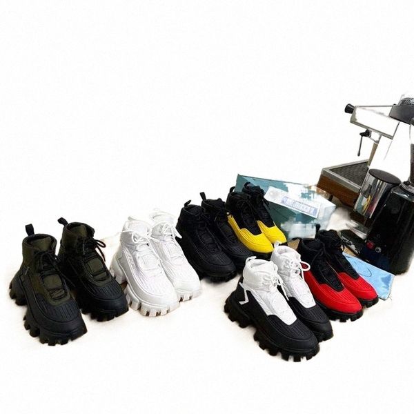 

shoes prad designe mens cloudbust thunder knit high-sneakers designer oversize sneaker light rubber sole 3d trainers c1wr 8jf6, Black