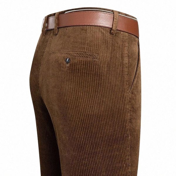 

large size winter warm thick corduroy trousers mens casual brown pants black khaki green blue classic men's k6w2#