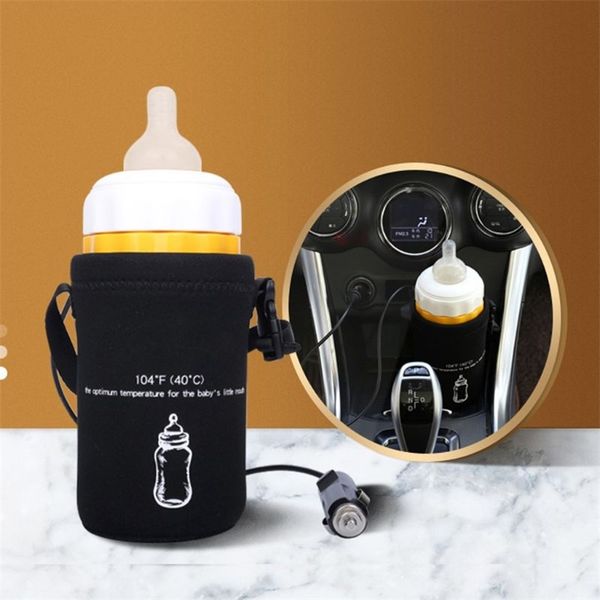 

portable quickly baby feeding bottle food milk travel outdoor cup warmer heater dc 12v in car baby infant bottle warmer heatered 220920