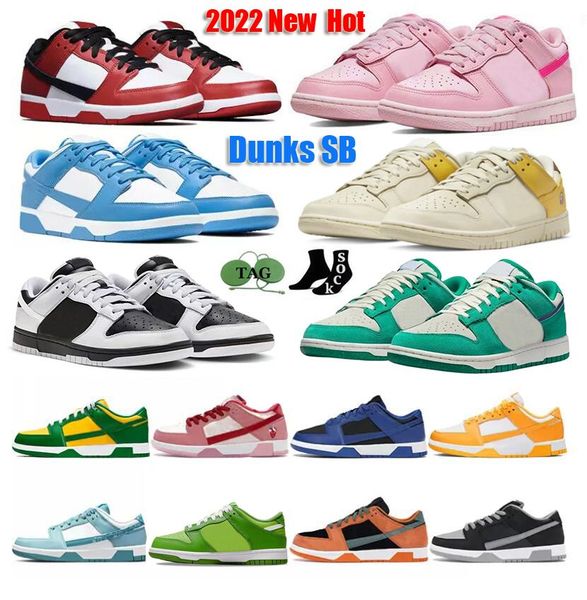 

mens women unc designer casual shoes sb dunks low panda sneakers syracuse grey fog university red varsity green womens valentine's day, Black