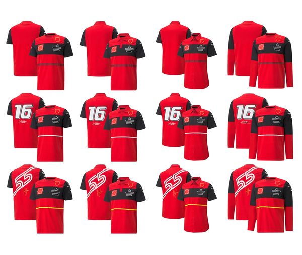 

f1 team uniform new red racing suit men's casual sports quick-drying top