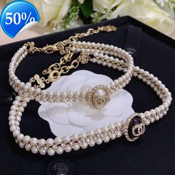 

designer women's fashion necklaces xiangjiafeng classic pearl temperament double-layer design feeling diamond inlaid bracelet, Silver