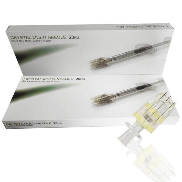 

20 pcs crystal multi needle mesotherapy injector 5 pin needle 32g 2mm 3pins