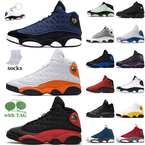 

brave blue 13s basketball shoes jumpman 13 bred starfish playground black cat women mens trainers houndstooth altitude playground lucky gree