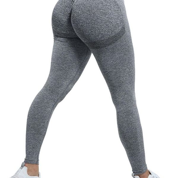 

womens leggings chrleisure women fitness high waist seamless sports gym push up booty skinny legging feamle 220919, Black