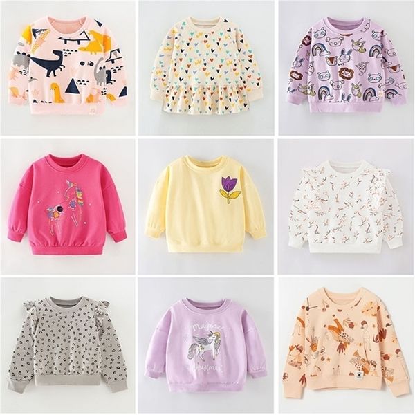 

pullover 100% terry cotton sweater brand quality children t-shirt tee blouse infant baby girl clothes kids hoodies girls sweatshirts 220919, Blue