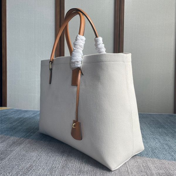 

designer bag travel shopping bag genuine calf leather cabas de france women totes canvas print tote handbag printing handbags professional w