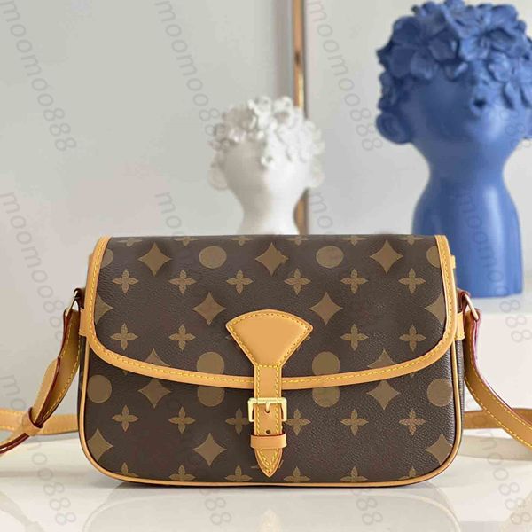

10a l bag tier mirror medium womens bag 27cm coated canvas quilted flap purse luxury designer handbag crossbody brown flower shoulder strap