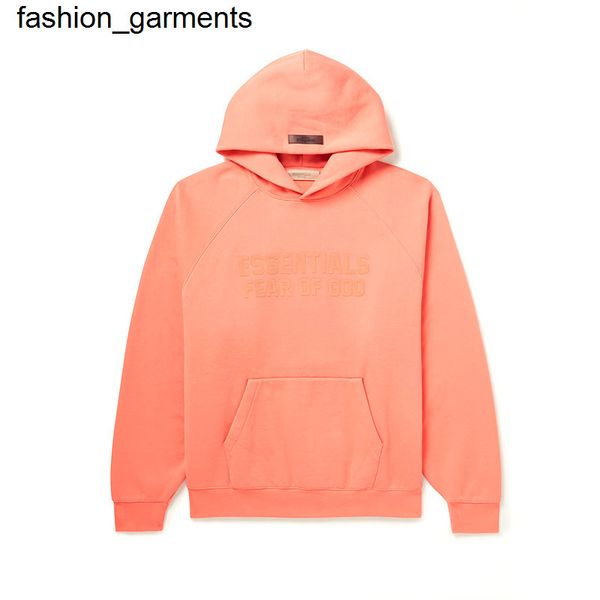 

men's hoodies sweatshirts essential flocked letters plugged hoodie sweater coat for men and women, Black