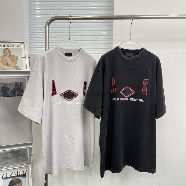 

mens fashion t-shirts designer balencaigass tee casual loose original new printing streetwear, White;black