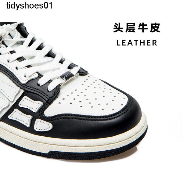 

summer new 2022 amirs bone shoes black and white low women's board shoes 4q2d
