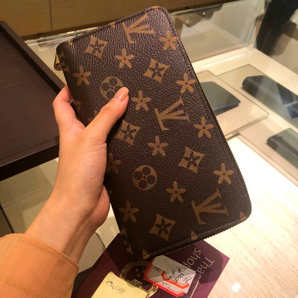 

wallets wholesale lady multicolor coin purse short wallet colourful cards holders original box women classic zipper louise purse vutton cros, Red;black