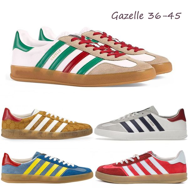 

new casual shoes designer sneakers shoe women gazelle white suede beige black blue red velvet luxury men women sports sneakers