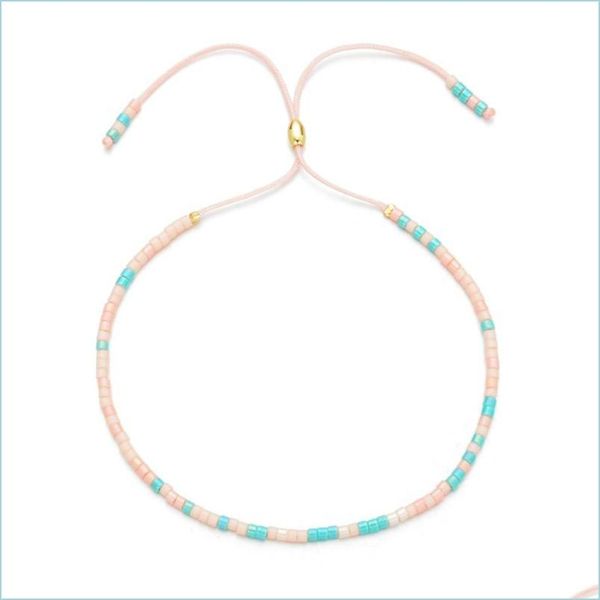 

beaded strands colorf japanese miyuki seedbead glass beads strands bracelet rainbow color summer jewelry drop delivery 2 yummyjewelry dhxdi, Black