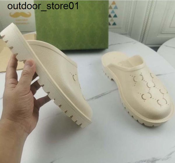 

slippers luxury slippers brand designers women ladies hollow platform sandals made of transparent materials fashionable lovely sunny beach, Black