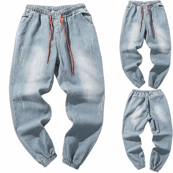 

men's pants 2022 casual long skate board stright fashion pocket plus size jeans hip-hop sweatpants trousers 06a3#, Black