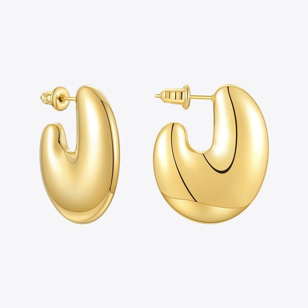 

stud enfashion irregular earring for women gold color earings stainless steel holiday fashion jewelry pendientes e201218 220920, Golden;silver