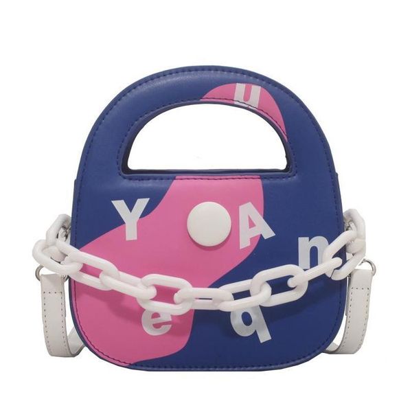 

handbags kids fashion bag baby bags accessories chain hand-held girl spring innovative personality shoulder diagonal e10319, Black