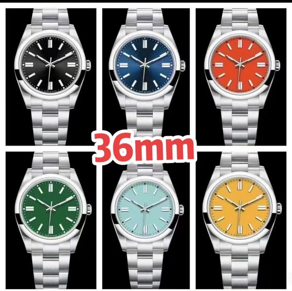 

ladies mechanical watch silver case 36mm japan original 8215 quality movement automatic winding sapphire glass face multicolor perpetual wat, Slivery;brown