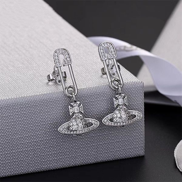 

new fashion charm earrings female brand designer earrings luxury senior diamond eardrop women party wedding engagement bridal jewelry valent, Golden
