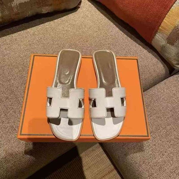 

designer herme slippers in 2022 the new type of h family slippers became popular on internet. women wear lear european style flip fl, Black