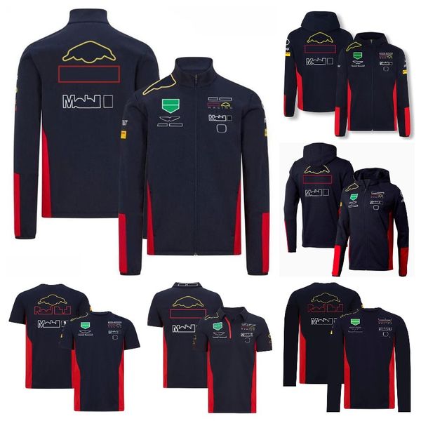 

f1 jacket hoodie fall/winter men's coat formula 1 racing hooded sweatshirt f1 t-shirt casual polo shirt quick-drying can be customized