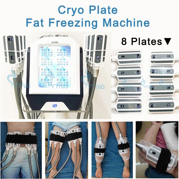 

cryo pad machine cryolipolysis slimming device 8 ice pads sculpture fat ing body sculpting