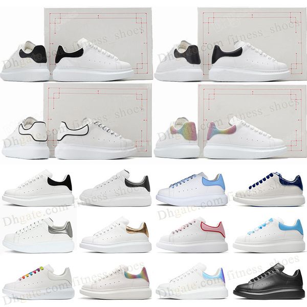 

low platform casual shoes mens womens fashion oversize black and white reflective loafers sneakers designer with box blue pink green grey su