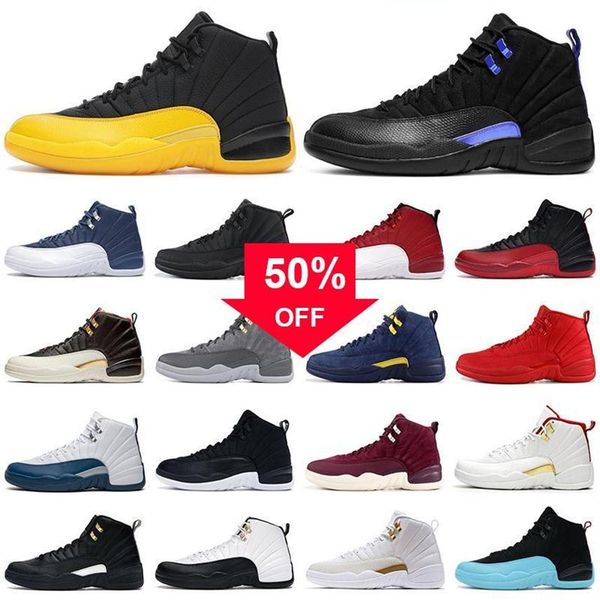 

2022 shoes jumpman 23 womens mens sneakers xii stone blue university gold ice cream flu game dark concord men trainers274o