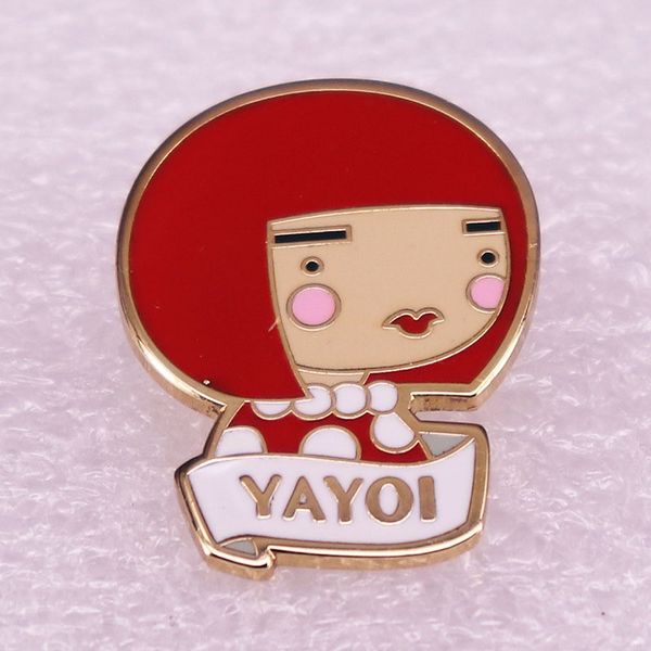 

yayoi kusama enamel pins famous artist lapel badge accessories, Blue