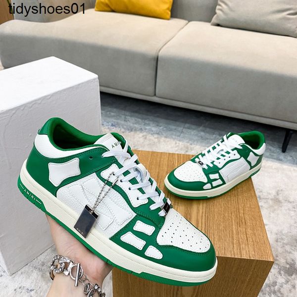 

new star 2021 same amirs bone shoes low leather trend men's board casual shoes high version ygpu, Black