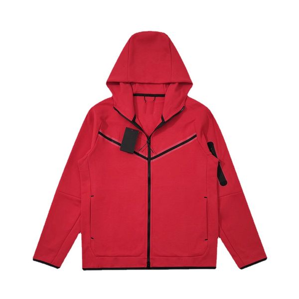 

designer tech fleeces jacket men women hoodie long sleeve womens mens jackets zip up hoodies sweatshirts techfleece thick loose cardigan 100, Black