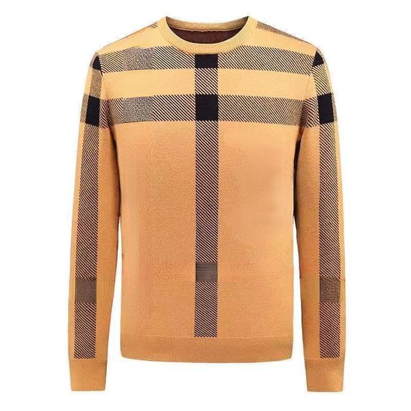 

22ss mens sweater lattice jacquard embroidery casual shirt burb designer sweaters wool coat pullover jacket, White;black