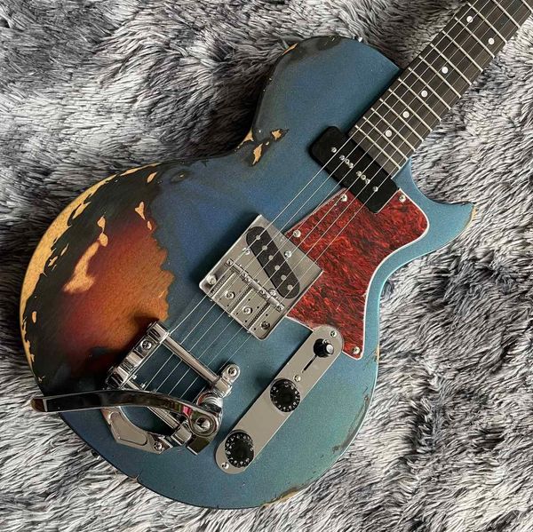 

custom vintage relic electric guitar in kinds color with bigs bys