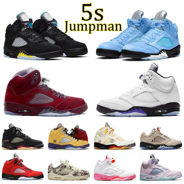 

5 5s v basketball shoes jumpman sneakers easter burgundy low psgs white noir concord men women trainers racer blue expression aqua