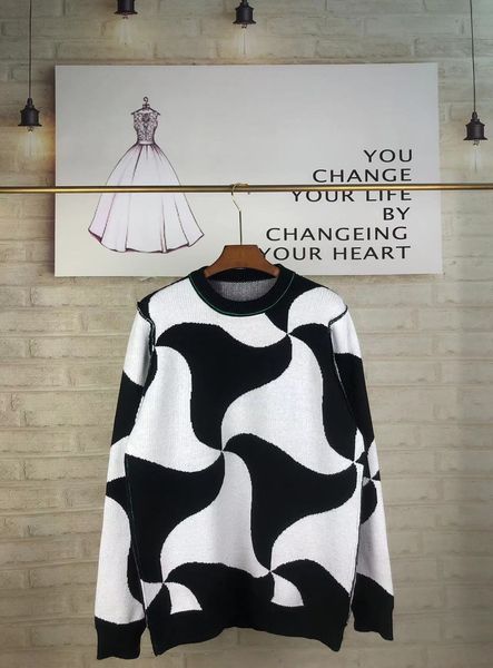 

2022 mens women sweaters classic full letter sweater luxury quality clothes leisure multicolor choice size s-xxl, White;black